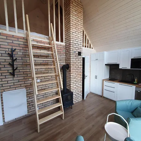 別荘 Ostrzycki Nad Jeziorem -balia-sauna-prywatny Pomost