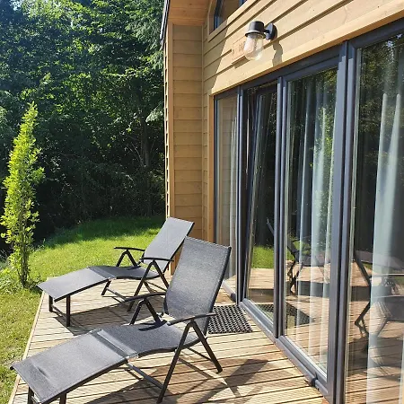 別荘 Ostrzycki Nad Jeziorem -balia-sauna-prywatny Pomost *