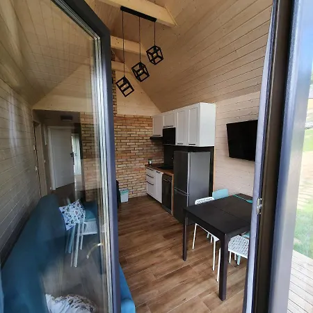 別荘 Ostrzycki Nad Jeziorem -balia-sauna-prywatny Pomost