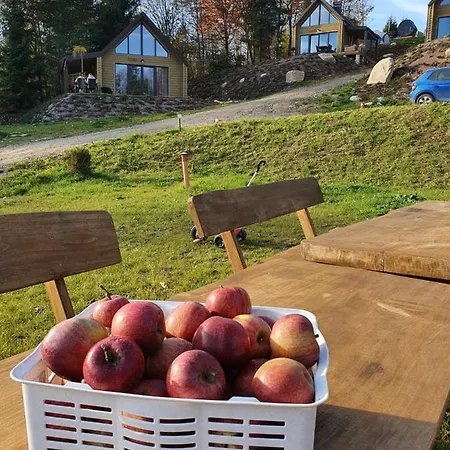 別荘 Ostrzycki Nad Jeziorem -balia-sauna-prywatny Pomost