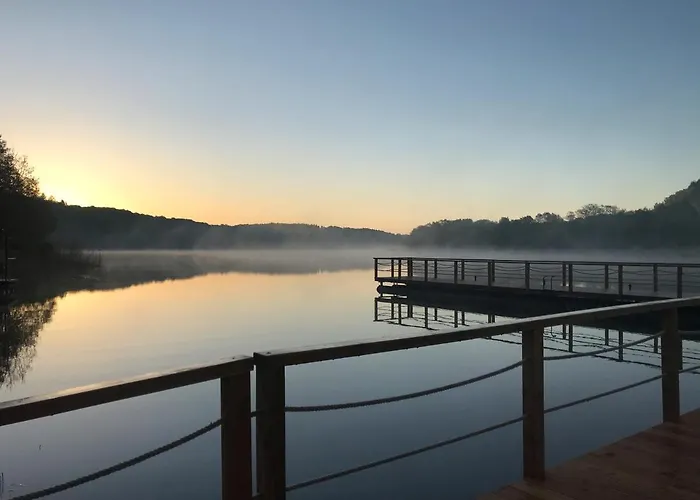 בית נופש Ostrzycki Nad Jeziorem -balia-sauna-prywatny Pomost *