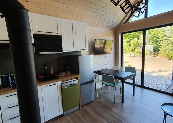 Ostrzycki Nad Jeziorem -balia-sauna-prywatny Pomost בית נופש *