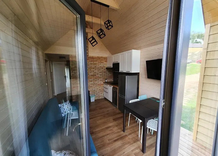 בית נופש Ostrzycki Nad Jeziorem -balia-sauna-prywatny Pomost