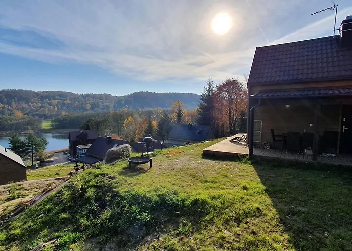 Ostrzycki Nad Jeziorem -balia-sauna-prywatny Pomost *