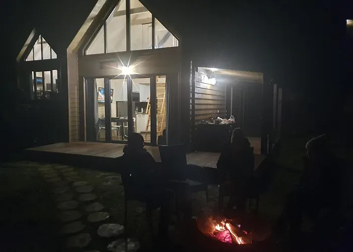 Dom wakacyjny Ostrzycki Nad Jeziorem -balia-sauna-prywatny Pomost