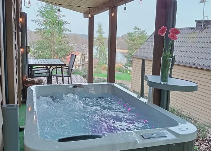 בית נופש Ostrzycki Nad Jeziorem -balia-sauna-prywatny Pomost *